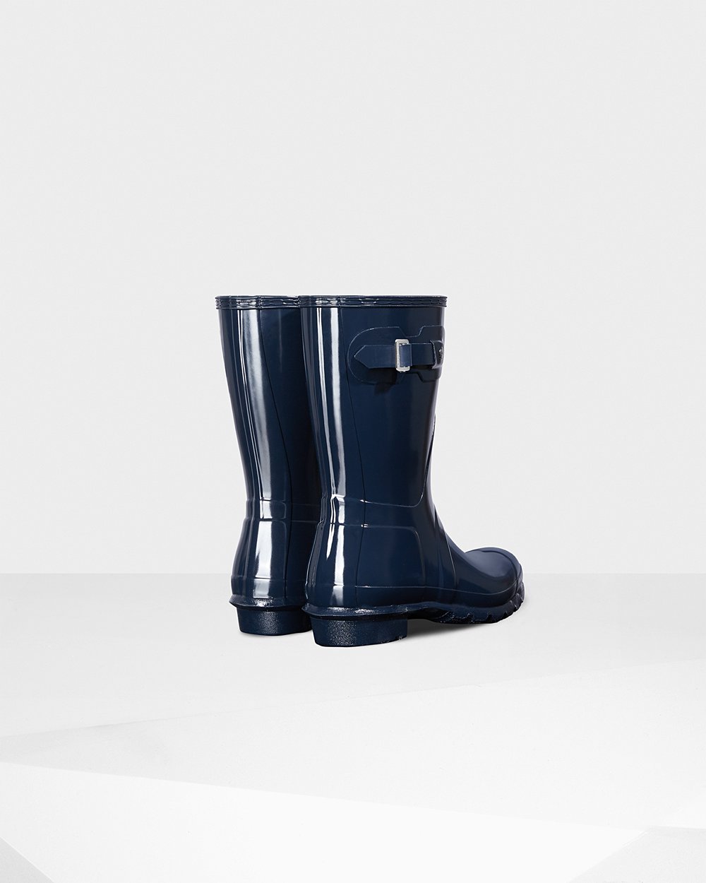 Botas De Cortas Hunter Mujer Azul Marino Original Gloss 591462-TQE